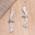 Peridot dangle earrings, 'Green Eagle' - Peridot Eagle-Motif Dangle Earrings from Bali (image 2b) thumbail