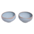 Ceramic soup bowls, 'Blue Bounty' (pair) - Handmade Blue Ceramic Soup Bowls (Pair) (image 2a) thumbail