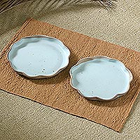 Featured review for Ceramic salad plates, First Course (pair)