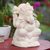 Sandstone statuette, 'Ganesha's Knowledge' - Handmade Sandstone Ganesha Statuette