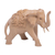 Wood statuette, 'Fortunate One' - Hand Carved Wood Elephant Statuette thumbail