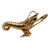 Brass statuette, 'King Lobster' - Artisan Crafted Brass Lobster Statuette (image 2a) thumbail