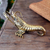Brass statuette, 'King Lobster' - Artisan Crafted Brass Lobster Statuette (image 2c) thumbail