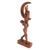 Wood sculpture, 'Fly Me to the Moon' - Hand Made Suar Wood Figure Sculpture (image 2c) thumbail