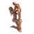Wood sculpture, 'Take You Higher' - Mother and Child Suar Wood Sculpture