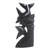 Wood sculpture, 'Dolphins on the Reef' - Black Suar Wood Dolphin Sculpture (image 2c) thumbail