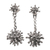 Sterling silver dangle earrings, 'Shimmering Protection' - Handcrafted Sterling Silver Dangle Earrings thumbail