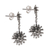 Sterling silver dangle earrings, 'Shimmering Protection' - Handcrafted Sterling Silver Dangle Earrings (image 2c) thumbail
