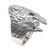 Men's sterling silver cocktail ring, 'Hungry Wolf' - Men's Sterling Silver Ring with Wolf Motif