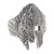 Men's sterling silver cocktail ring, 'Hungry Wolf' - Men's Sterling Silver Ring with Wolf Motif
