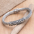 Men's sterling silver pendant bracelet, 'Rich Life' - Men's Sterling Silver Pendant Bracelet from Bali (image 2) thumbail
