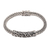 Men's sterling silver pendant bracelet, 'Rich Life' - Men's Sterling Silver Pendant Bracelet from Bali thumbail