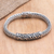 Men's sterling silver pendant bracelet, 'Rich Life' - Men's Sterling Silver Pendant Bracelet from Bali (image 2b) thumbail
