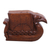 Decorative wood puzzle box, 'Swan Ship' - Hand Carved Suar Wood Puzzle Box thumbail