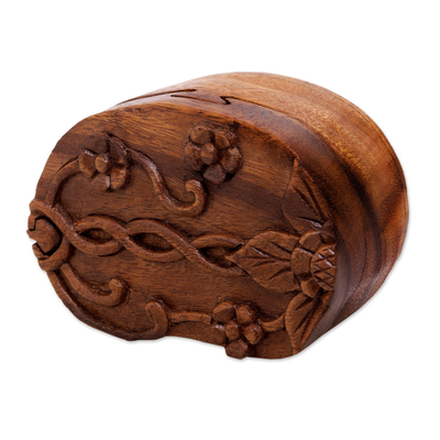 Caja de rompecabezas de madera decorativa - Caja rompecabezas decorativa de madera de suar