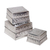 Decorative aluminum boxes, 'Shimmering Pyramid' (set of 3) - Hand Made Decorative Aluminum Boxes (Set of 3) (image 2c) thumbail
