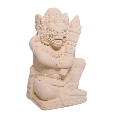 Sandstone sculpture, 'Buto Ijo' - Handcrafted Balinese Sandstone Statuette