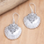 Sterling silver dangle earrings, 'Seashore Treasure' - Artisan Crafted Sterling Silver Dangle Earrings (image 2) thumbail