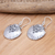 Sterling silver dangle earrings, 'Seashore Treasure' - Artisan Crafted Sterling Silver Dangle Earrings (image 2b) thumbail