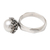 Cultured pearl single stone ring, 'Wild Winter' - Cultured Pearl and Sterling Silver Single Stone Ring (image 2f) thumbail