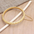 Gold-plated bangle bracelet, 'Glamorous Gold' - Artisan Crafted Gold-Plated Bangle Bracelet from Bali (image 2b) thumbail