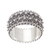 Sterling silver band ring, 'Bunga Paya' - Handmade Sterling Silver Band Ring from Bali thumbail