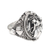 Men's sterling silver locket ring, 'Scared Ranga' - Men's Sterling Silver Locket Ring (image 2b) thumbail