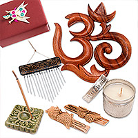 Balinese Relaxation Curated Gift Box, 'Restore and Rejuvenate' - Balinese Relaxation Curated Gift Box