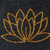 Ikat cotton yoga mat carrier, 'Large Lotus Lagoon in Black' - Ikat Cotton Yoga Mat Carrier with Glass Bead Accent (image 2g) thumbail