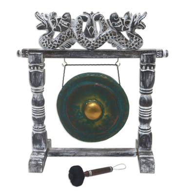 Traditional Brass Gong with Mallet