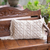 Cotton macrame cushion cover, 'Cuddle Party' - Cotton Macrame Cushion Cover thumbail