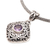 Amethyst pendant necklace, 'Purple Frost' - Handmade Amethyst and Sterling Silver Pendant Necklace (image 2c) thumbail