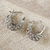 Sterling silver hoop earrings, 'Sweet Silver' - Hand Made Sterling Silver Hoop Earrings (image 2b) thumbail