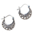 Sterling silver hoop earrings, 'Sweet Silver' - Hand Made Sterling Silver Hoop Earrings (image 2c) thumbail