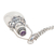 Amethyst locket necklace, 'Light the Lantern' - Amethyst and Sterling Silver Locket Necklace (image 2d) thumbail