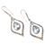 Gold-accented blue topaz dangle earrings, 'Window Seat in Blue' - Gold-Accented Blue Topaz Dangle Earrings (image 2c) thumbail