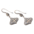 Gold-accented sterling silver dangle earrings, 'Genie Bottles' - Sterling Silver Lantern Shaped Earrings with Gold Accents (image 2d) thumbail