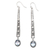 Blue topaz dangle earrings, 'Serene Air' - Blue Topaz and Sterling Silver Earrings from Bali