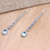 Blue topaz dangle earrings, 'Serene Air' - Blue Topaz and Sterling Silver Earrings from Bali