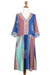 Rayon batik shift dress, 'Pandawa Sunset' - Multicolored Batik Dress from Bali (image 2a) thumbail