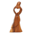 Wood statuette, 'Mother's Joy' - Mother and Child Suar Wood Statuette (image 2c) thumbail