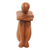 Wood statuette, 'Beautiful Daydream' - Hand Carved Suar Wood Statuette (image 2c) thumbail