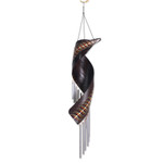 Coconut fiber wind chime, 'Morning Melody' - Artisan Crafted Coconut Fiber Wind Chime from Bali