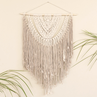 Macrame Wall Hanging Abstract Wall Art Woven Tapestry waterfall