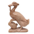 Wood sculpture, 'Mother Duck' - Mother and Child Hibiscus Wood Duck Sculpture (image 2a) thumbail
