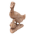 Wood sculpture, 'Mother Duck' - Mother and Child Hibiscus Wood Duck Sculpture (image 2c) thumbail