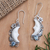 Blue topaz dangle earrings, 'Tropical Moon' - Blue Topaz and Sterling Silver Dangle Earrings (image 2) thumbail