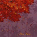 'Focus of Interest' - Acrylic Tree Painting on Canvas from Java