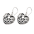 Sterling silver dangle earrings, 'Cage of Love' - Sterling Silver Dangle Earrings with Heart Motif (image 2b) thumbail