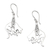 Sterling silver dangle earrings, 'Entangled Pup' - Sterling Silver Dangle Earrings with Dog Motif thumbail